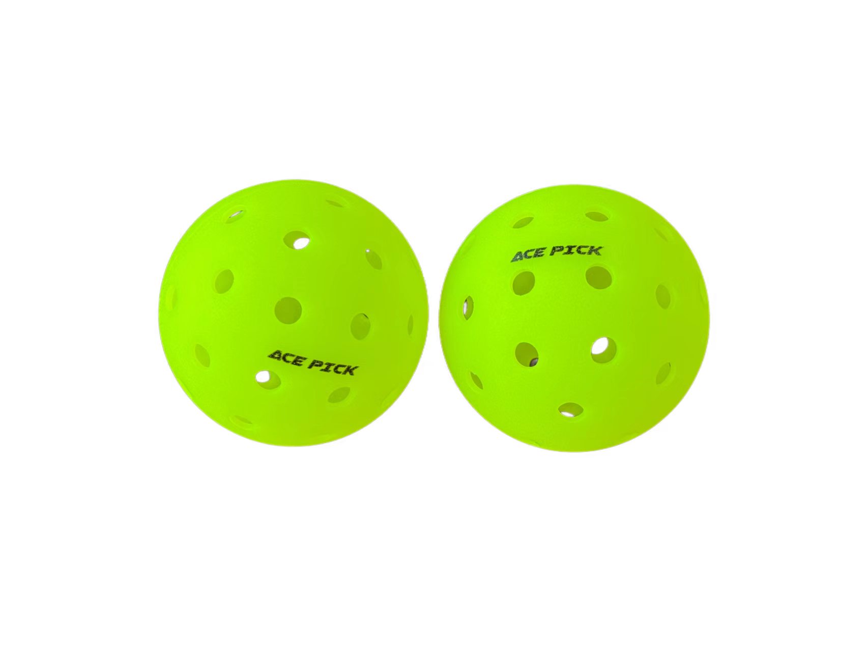 ACE PICK logo rotomolded pickleballs